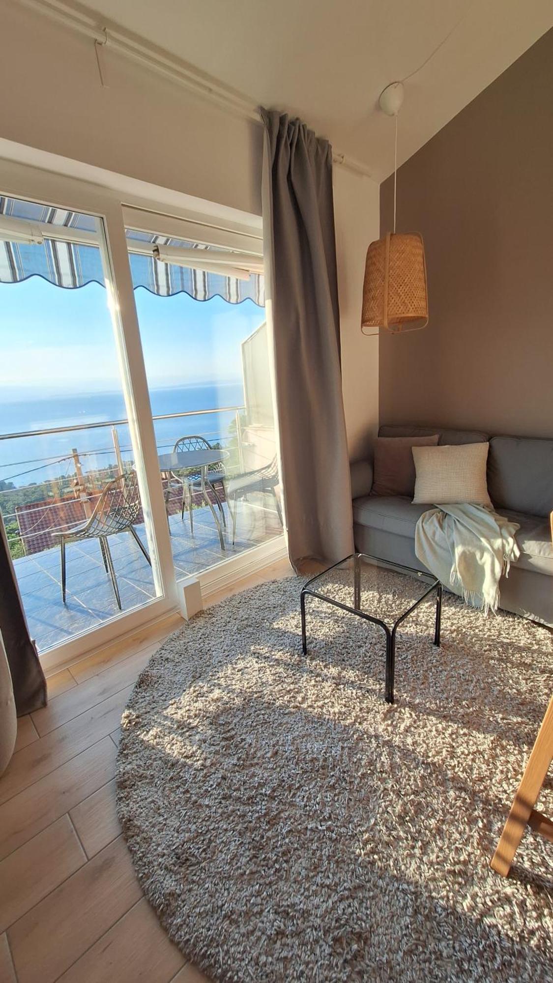 Ferienwohnung Mit 180° Meerblick Dobrec Bagian luar foto